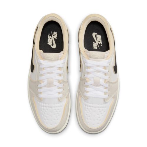 NIKE AIR JORDAN 1 LOW WHITE AND COCONUT MILK DV0982 100 - Image 5