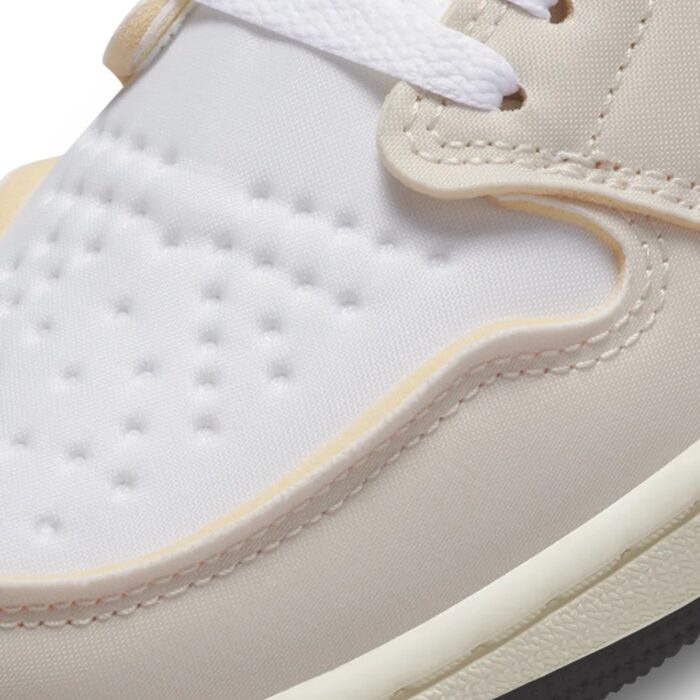 NIKE AIR JORDAN 1 LOW WHITE AND COCONUT MILK DV0982 100 - Image 7