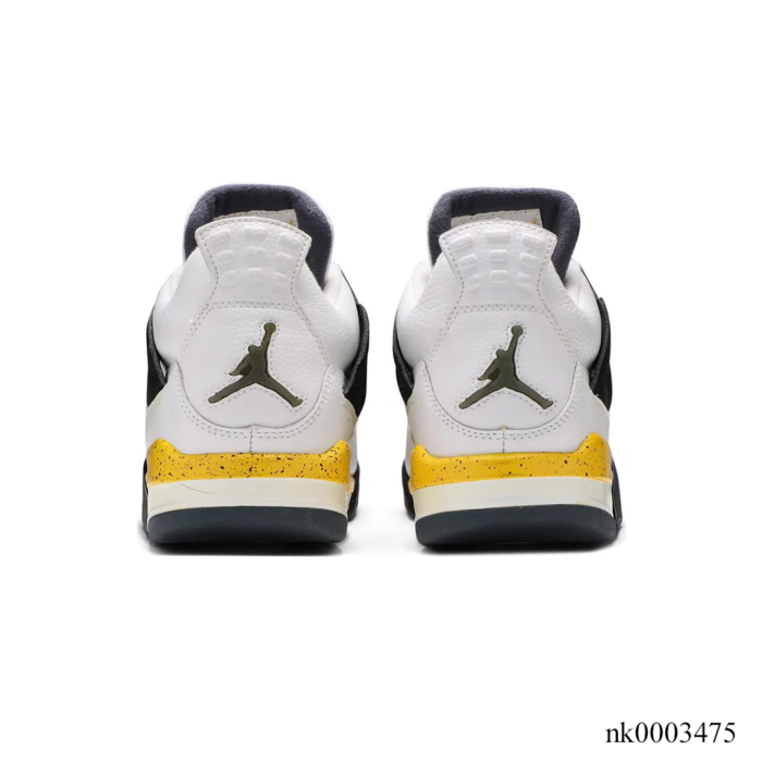 NIKE AIR JORDAN 4 LS TOUR YELLOW WHITE TOUR YELLOW DARK BLUE GREY BLACK 314254 171 - Image 4