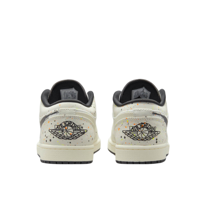 NIKE AIR JORDAN 1 LOW BRUSHSTROKE NATURAL BLACK BEIGE MULTI DM3528 100 - Image 5