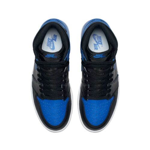 NIKE AIR JORDAN 1 RETRO HIGH OG ROYAL BLUE BLACK WHITE 555088 007 - Image 4