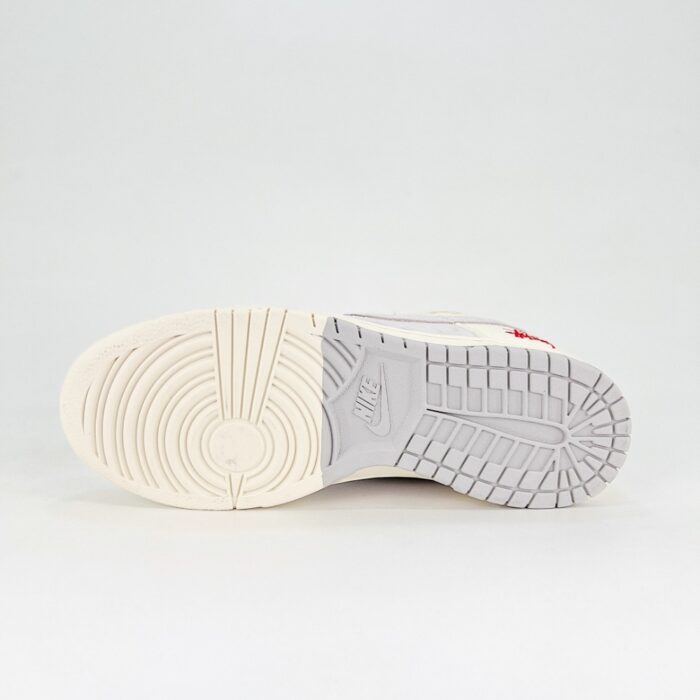 NIKE SB DUNK LOW X STUSSY JOINT BEIGE GRAY RED FC1688 206 - Image 6
