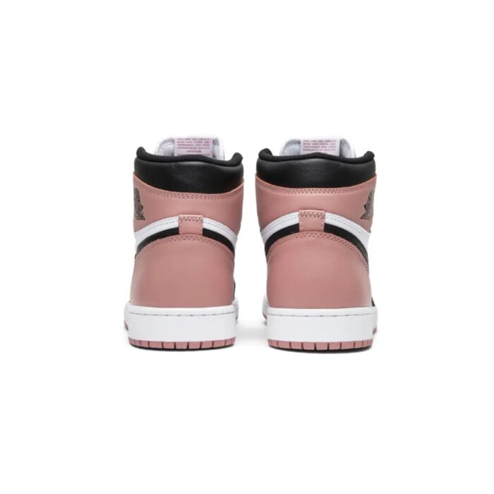 NIKE AIR JORDAN 1 RETRO HIGH RUST PINK WHITE RUST PINK BLACK 861428 101 - Image 6