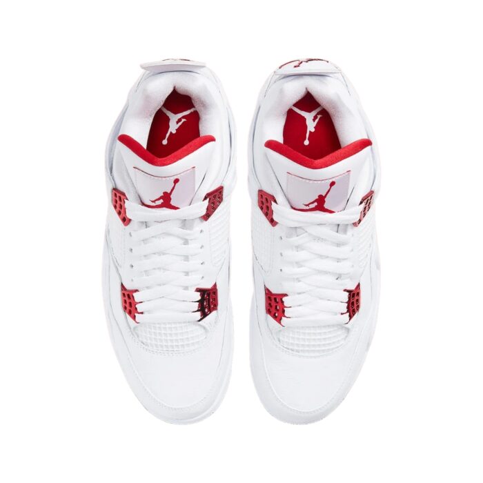NIKE AIR JORDAN 4 METALLIC RED WHITE CT8527 112 - Image 5