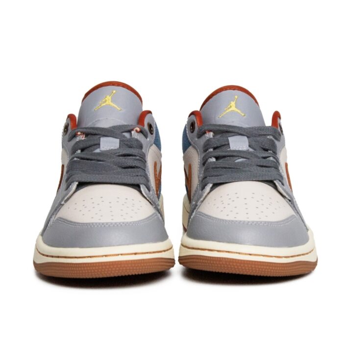 NIKE AIR JORDAN 1 LOW DENIM PHANTOM MULTI FZ5045 091 - Image 4