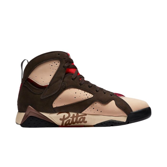 NIKE AIR JORDAN 7 RETRO PATTA SHIMMER TOUGH RED VELVET BROWN AT3375 200 - Image 2
