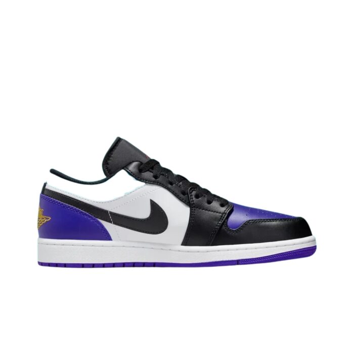 NIKE AIR JORDAN 1 LOW COURT PURPLE TROPICAL TWIST WHITE BLACK 553558 154 - Image 2