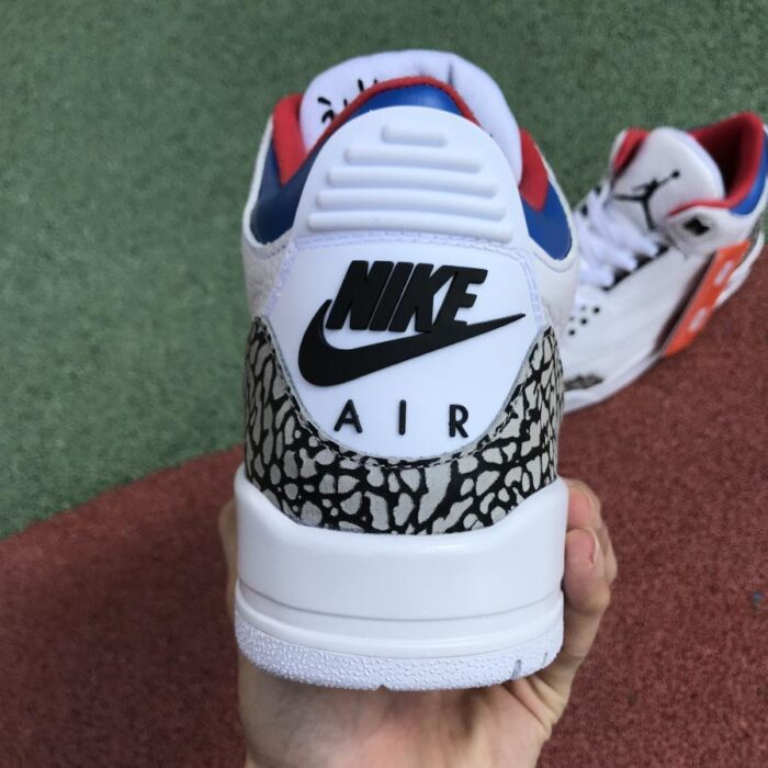 NIKE AIR JORDAN 3 RETRO SEOUL WHITE RED BLUE AV8370 100 - Image 6