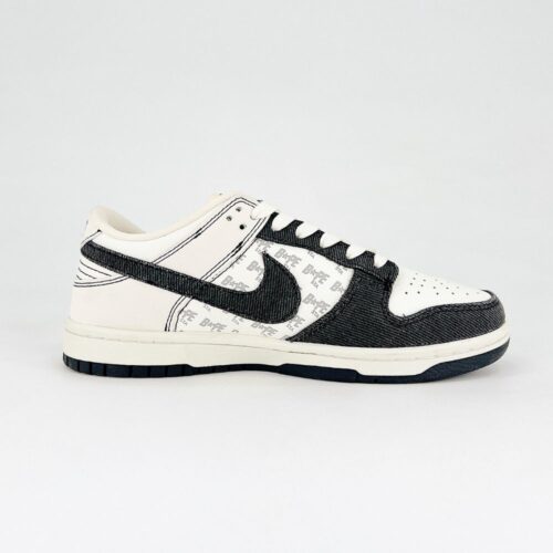 Nike SB Dunk Low X Bape Black Beige - Image 6