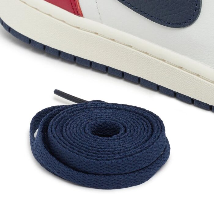 NIKE AIR JORDAN 1 LOW OG HOWARD UNIVERSITY WHITE GYM RED MIDNIGHT NAVY NEUTRAL GREY SAIL MUSLIN HQ2993 100 - Image 8