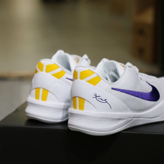 NIKE KOBE 8 PROTRO LAKERS HOME WHITE HF9550 100 - Image 6
