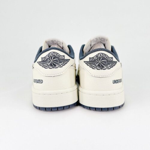 NIKE AIR JORDAN 1 LOW X TRAVIS SCOTT X UNDEFEATED WHITE GREY - Image 6