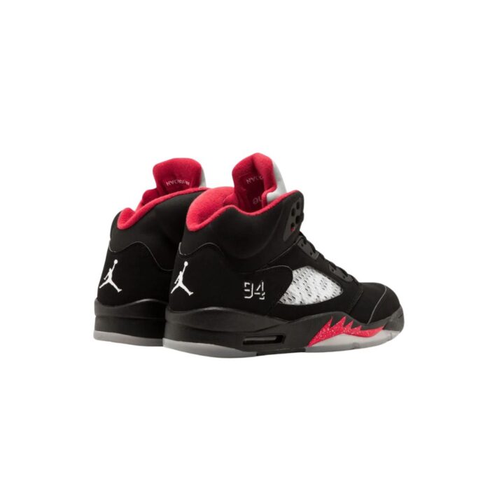 NIKE AIR JORDAN 5 RETRO SUPREME BLACK 824371 001 - Image 3
