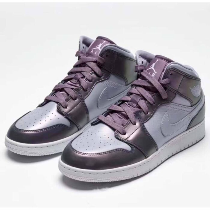NIKE AIR JORDAN 1 MID MONSOON PURPLE GS AV5174 400 - Image 3
