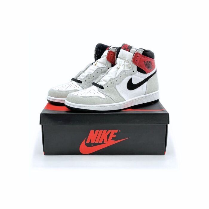 NIKE AIR JORDAN 1 RETRO HIGH LIGHT SMOKE GREY 555088 126 - Image 2