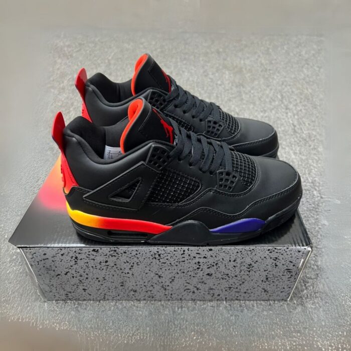 NIKE AIR JORDAN 4 X J BALVIN GRADIENT RAINBOW AQ0344 001 - Image 2