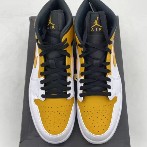 NIKE AIR JORDAN 1 MID UNIVERSITY GOLD 554724 170 - Image 3