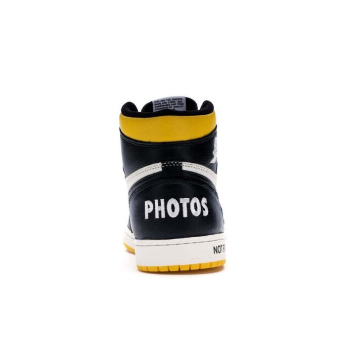 NIKE AIR JORDAN 1 RETRO HIGH NOT FOR RESALE VARSITY MAIZE 861428 107 - Image 3