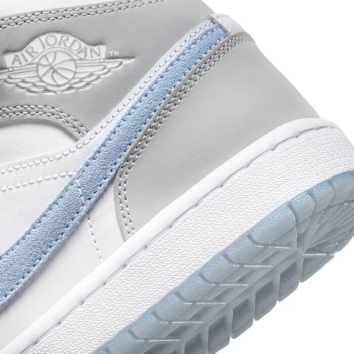 NIKE AIR JORDAN 1 MID WOLF GREY ALUMINUM BQ6472 105 - Image 3