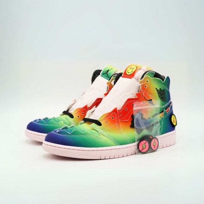 NIKE AIR JORDAN 1 X BALVIN HIGH OG MULTI DC3481 900 - Image 3
