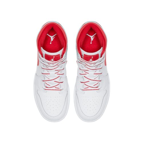NIKE AIR JORDAN 1 MID WHITE TOPAZ MIST GS 555112 104 - Image 3