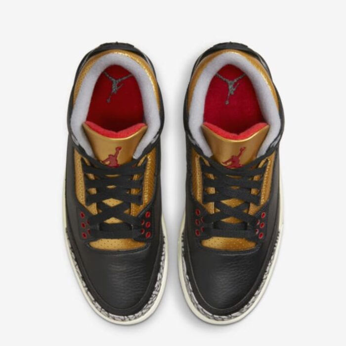 NIKE AIR JORDAN 3 BLACK GOLD CK9246 067 - Image 3