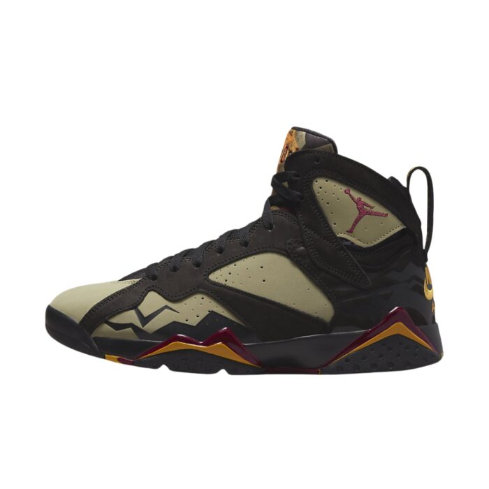 NIKE AIR JORDAN 7 RETRO BLACK OLIVE CHERRYWOOD RED NEUTRAL OLIVE CHUTNEY DN9782 001 - Image 3