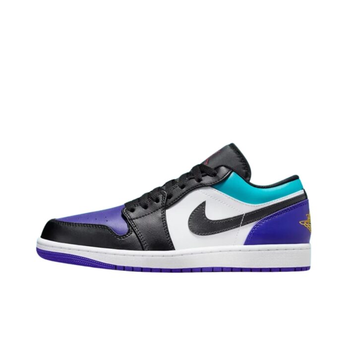 NIKE AIR JORDAN 1 LOW COURT PURPLE TROPICAL TWIST WHITE BLACK 553558 154 - Image 3