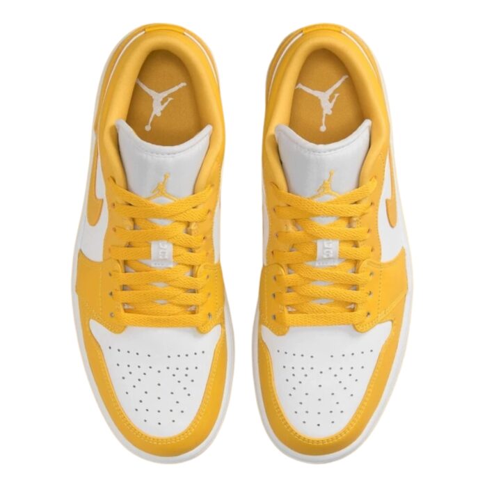 NIKE AIR JORDAN 1 LOW POLLEN MUSTARD WHITE 553558 171 - Image 4