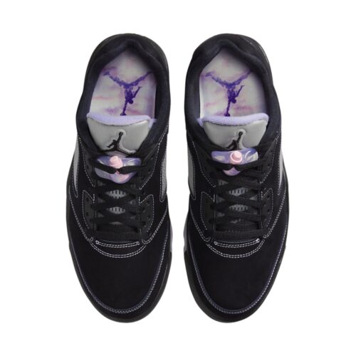 NIKE AIR JORDAN 5 LOW DONGDAN BLACK WHITE LILAC ICE PINK RISE DX4355 015 - Image 4