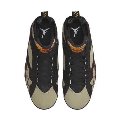 NIKE AIR JORDAN 7 RETRO BLACK OLIVE CHERRYWOOD RED NEUTRAL OLIVE CHUTNEY DN9782 001 - Image 4