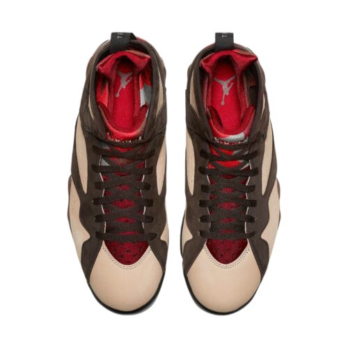 NIKE AIR JORDAN 7 RETRO PATTA SHIMMER TOUGH RED VELVET BROWN AT3375 200 - Image 4