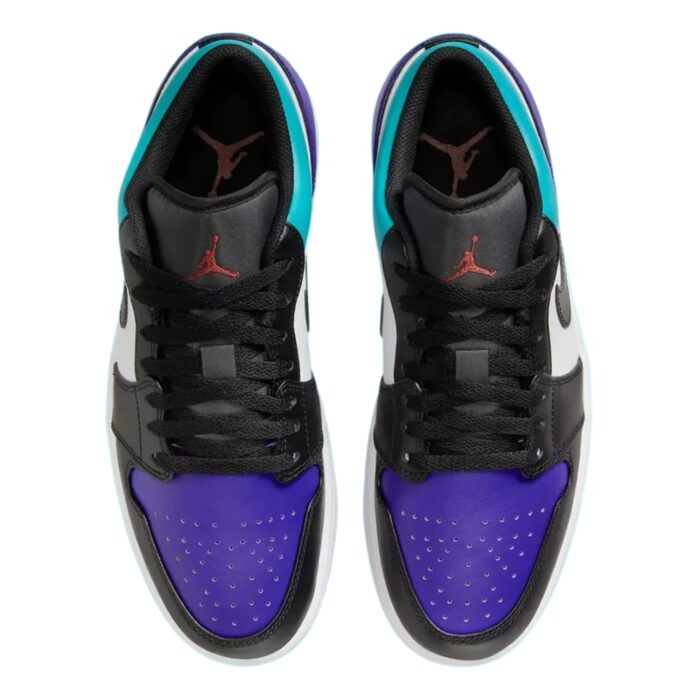 NIKE AIR JORDAN 1 LOW COURT PURPLE TROPICAL TWIST WHITE BLACK 553558 154 - Image 4