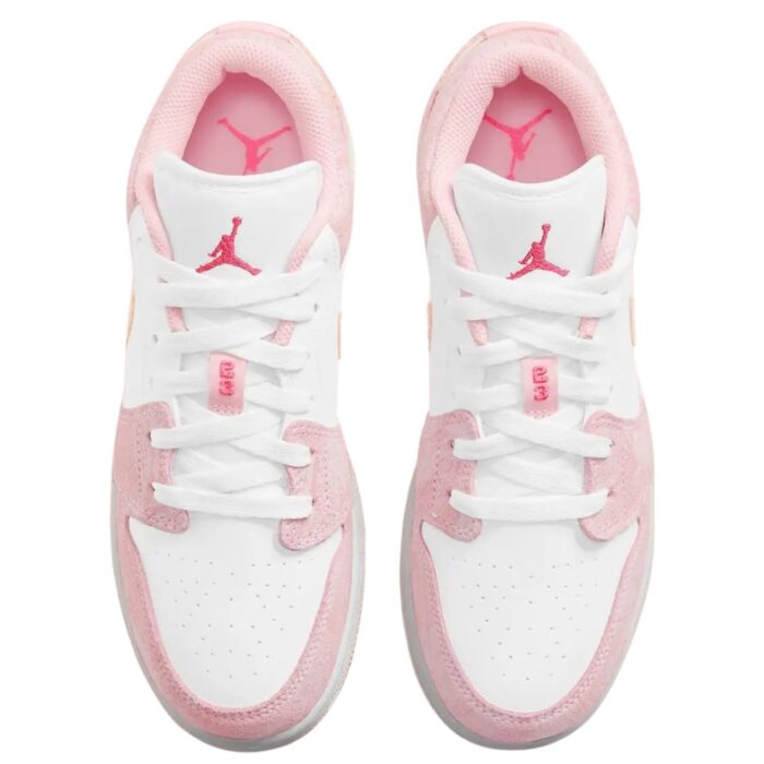 NIKE AIR JORDAN 1 LOW PAINT DRIP ARCTIC PUNCH WHITE HYPER PINK PALE VANILLA CW7104 601 - Image 4