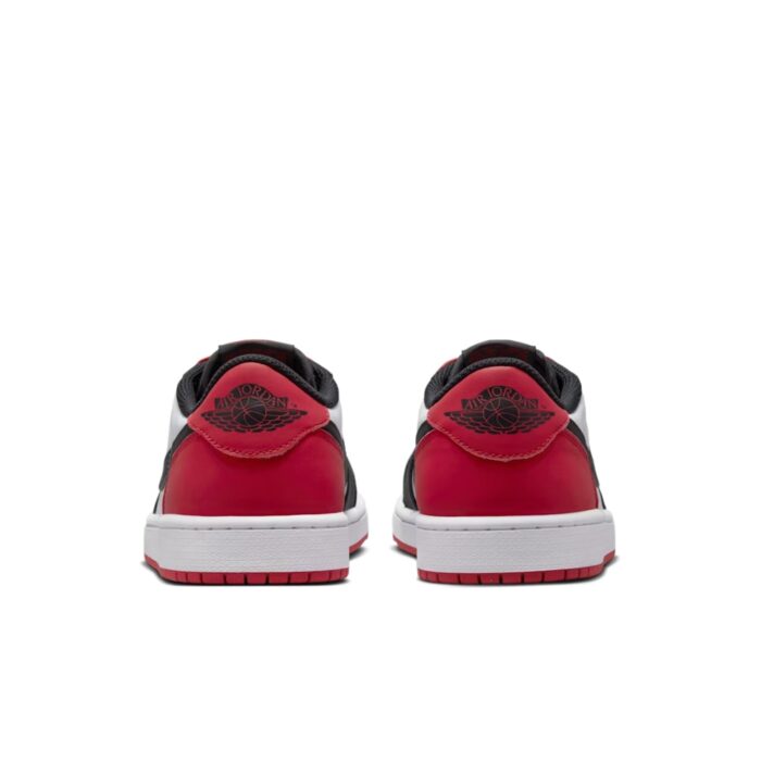 NIKE AIR JORDAN 1 LOW OG BLACK WHITE VARSITY RED CZ0790 106 - Image 5