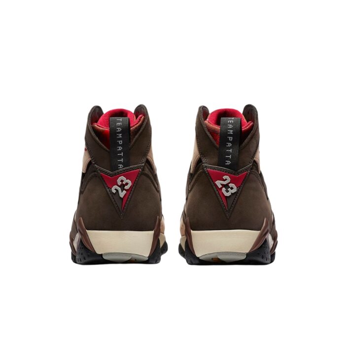NIKE AIR JORDAN 7 RETRO PATTA SHIMMER TOUGH RED VELVET BROWN AT3375 200 - Image 5
