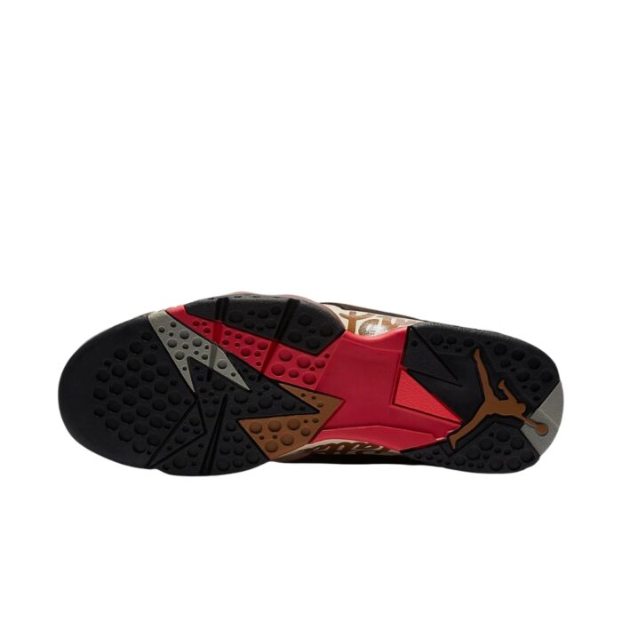 NIKE AIR JORDAN 7 RETRO PATTA SHIMMER TOUGH RED VELVET BROWN AT3375 200 - Image 6
