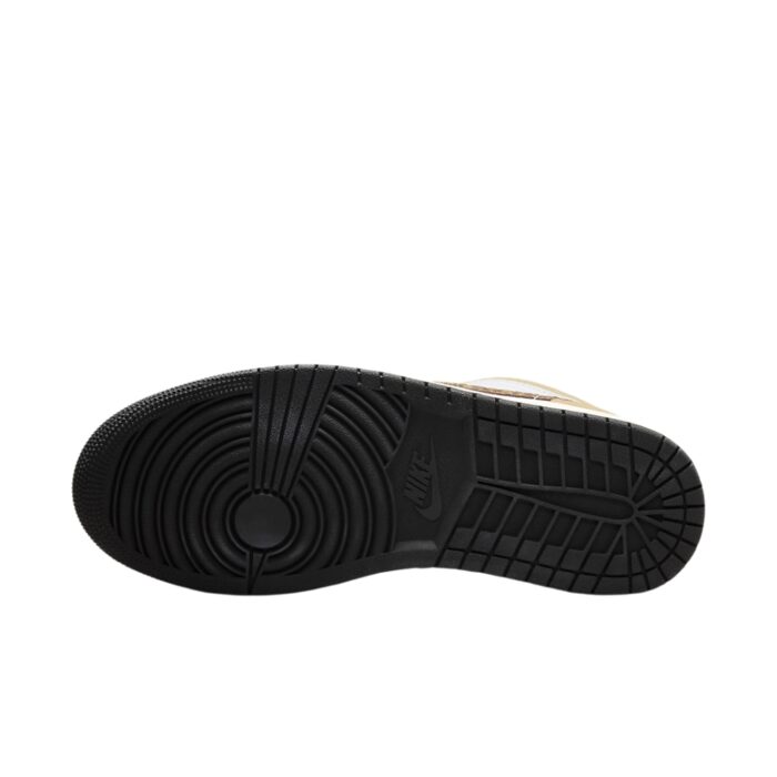 NIKE AIR JORDAN 1 LOW BROWN ELEPHANT HEMP METALLIC GOLD WHITE LIGHT BRITISH TAN BLACK DZ4130 201 - Image 6