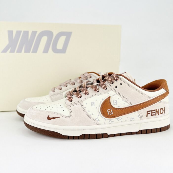 NIKE SB DUNK LOW X FENDI JOINT PIG EIGHT BROWN HOOK DJ2024 057 - Image 2