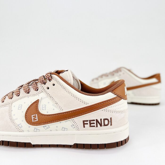 NIKE SB DUNK LOW X FENDI JOINT PIG EIGHT BROWN HOOK DJ2024 057 - Image 3
