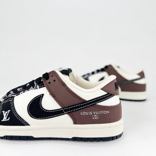 Nike SB Dunk Low X Louis White Black Brown - Image 3