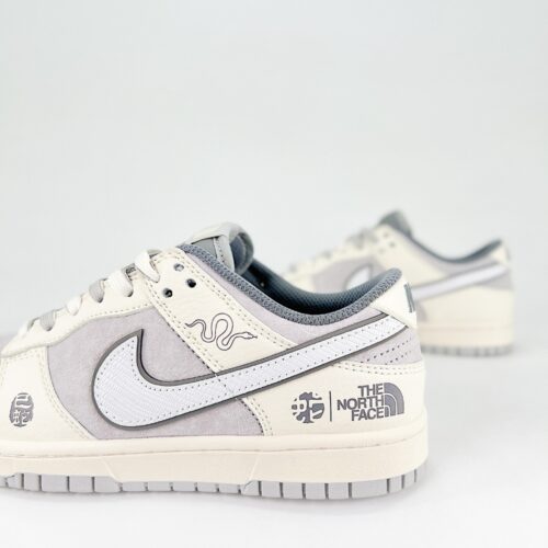 Nike SB Dunk Low Retro X The North Face Snake Year Cream White Grey - Image 3