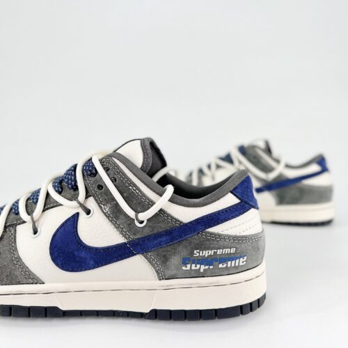 Nike SB Dunk Low Supreme Joint Gray White Hook Drawstring - Image 3