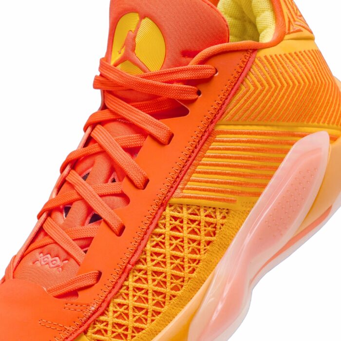 NIKE AIR JORDAN 38 LOW SUNSHINE TAXI SAFETY ORANGE SAIL TOUR YELLOW FV3945 700 - Image 3