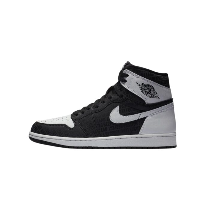 NIKE AIR JORDAN 1 RETRO HIGH OG RE2PECT SLEEK BLACK WHITE 555088 008 - Image 2