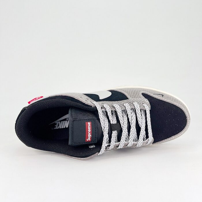 NIKE SB DUNK LOW X SUPREME YEAR OF THE SNAKE LIMITED EDITION BLACK GRAY SMALL HOOK STARS XS1086 017 - Image 4