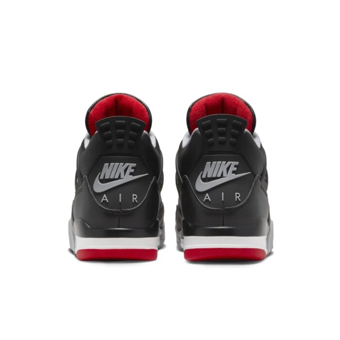 NIKE AIR JORDAN 4 BRED REIMAGINED BLACK CEMENT GREY VARSITY RED SUMMIT WHITE FV5029 006 - Image 5