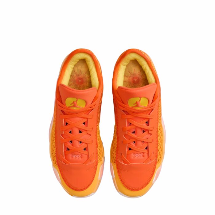 NIKE AIR JORDAN 38 LOW SUNSHINE TAXI SAFETY ORANGE SAIL TOUR YELLOW FV3945 700 - Image 4