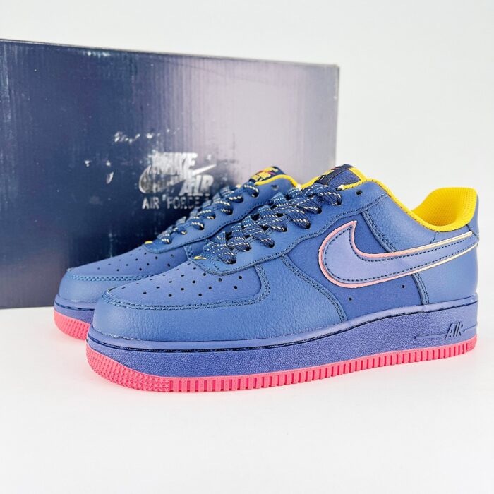 NIKE AIR FORCE 1 RETRO LETTERING MIDNIGHT NAVY SCHOPES HV5752 410 - Image 2