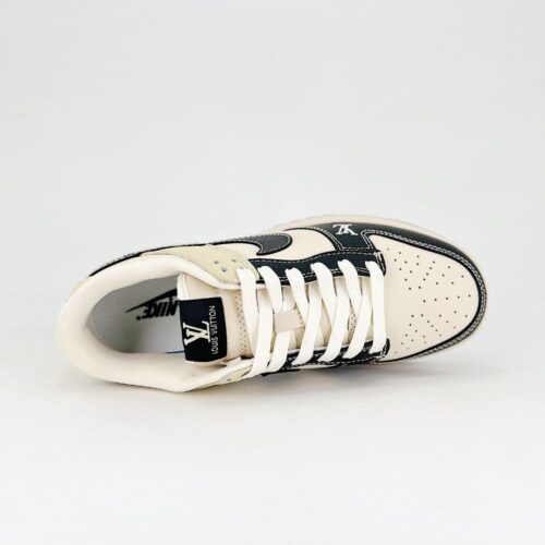 Nike SB Dunk Low X Louis Vuitton Black Beige - Image 4